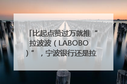 比起点赞过万就推“拉波波（LABOBO）”，宁波银行还是拉业绩吧｜财经辣评